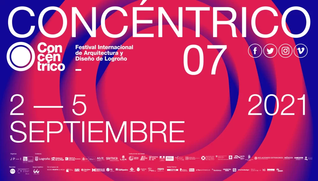 Identidad visual Concéntrico 07, Festival Internacional de Arquitectura y Diseño de Logroño - Casao-Terrazas
